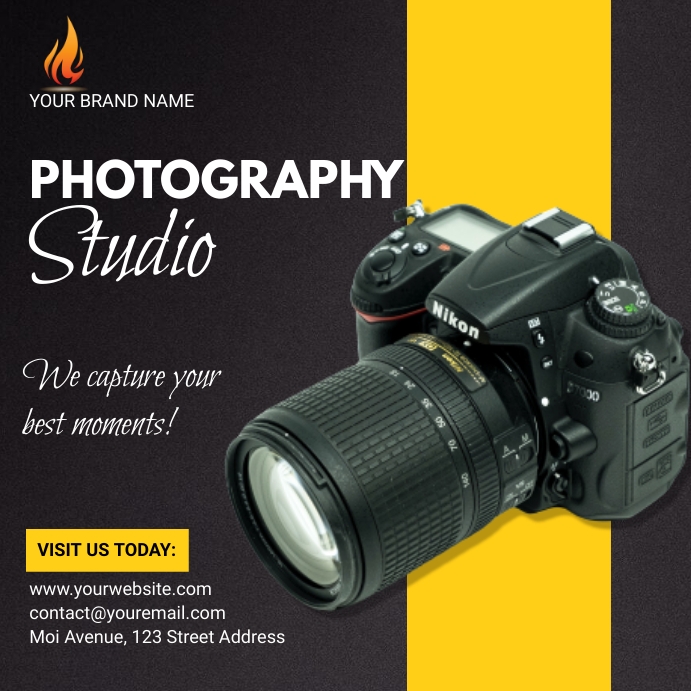 PHOTOGRAPHY STUDIO POSTER Template | PosterMyWall