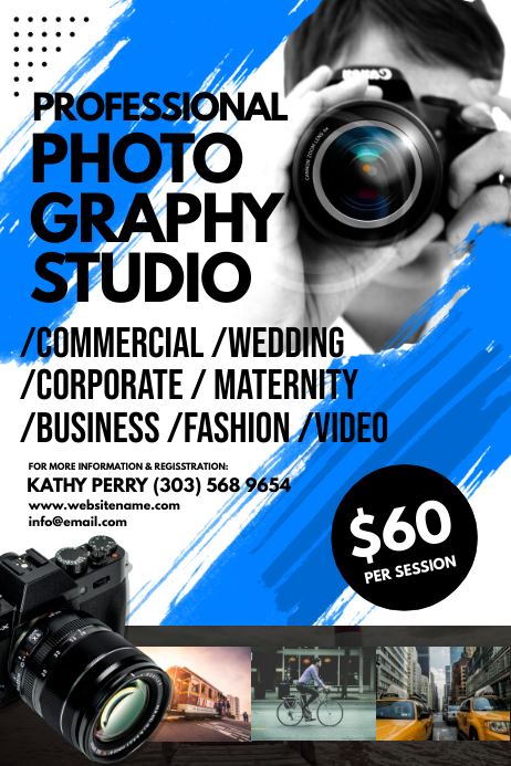Photography Studio Poster Template | PosterMyWall