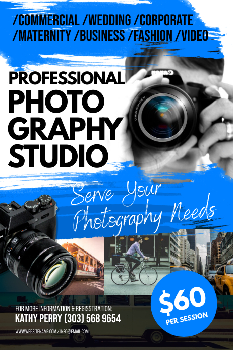 Photography Studio Poster Template | PosterMyWall