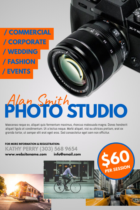 Photography Studio Poster Template | PosterMyWall