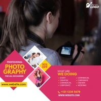 Photography Video ad Instagram Post template