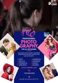 Photography Video ad A4 template