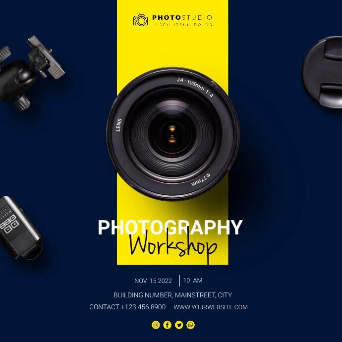 photography workshop Template | PosterMyWall