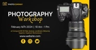 photography workshop facebook advertisement template