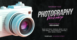 Photography Workshop Facebook Template