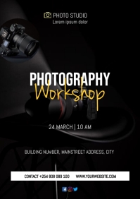 PHOTOGRAPHY WORKSHOP FLYER A4 template