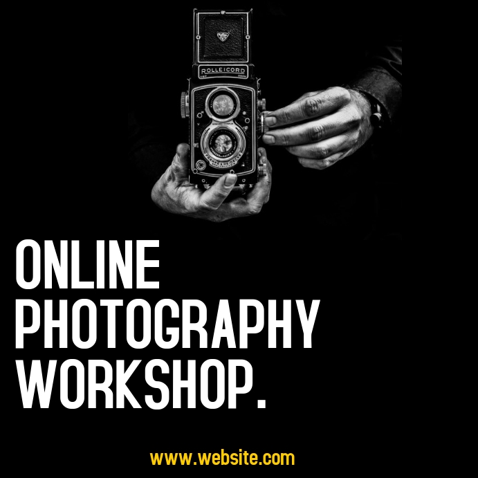 photography workshop instagram post advertise Template | PosterMyWall