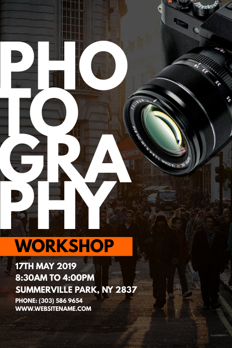 Photography Workshop Poster Template | PosterMyWall