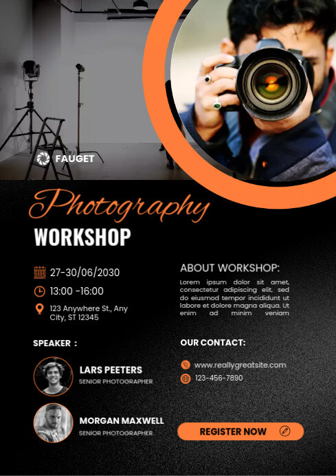 Photography workshop template | PosterMyWall