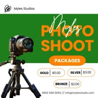Photoshoot flyer ads Instagram Post template