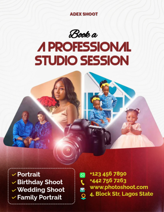 Photoshoot Session Design Template | PosterMyWall
