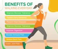 Physical Exercise Large Rectangle template