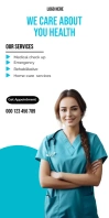 Medical Care Consultant Cartel enrollable de 3 × 6 pulg. template