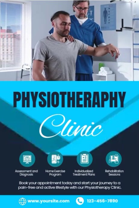Physiotherapy Clinic Services Template PosterMyWall physiotherapy-clinic-services-template-postermywall