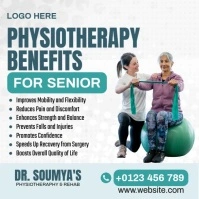 Physiotherapy For Senior Instagram Post template