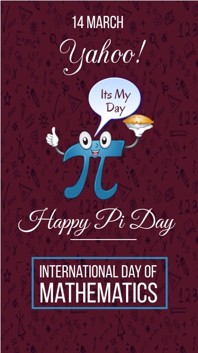 pi day,world pi day,mathematics day Instagram-verhaal template