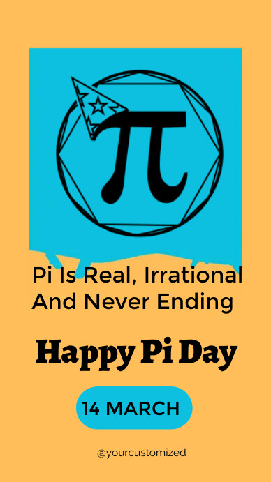 pi day Instagram Story template