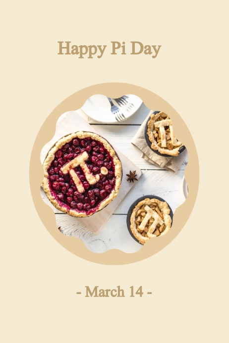 Pie Week Poster Pi Day Template | PosterMyWall
