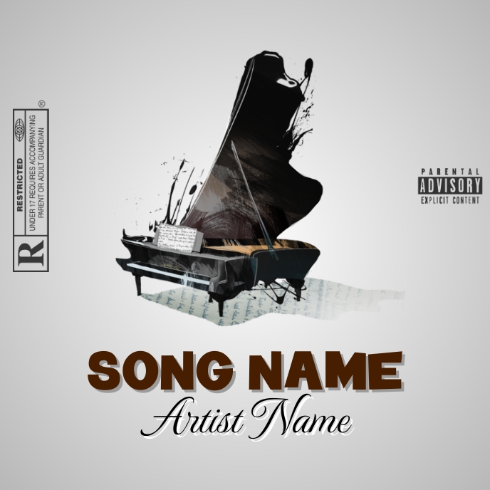 piano Album Cover music art trap mixtape rap Template | PosterMyWall