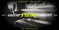 PIANO CONCERT BANNER Gedeelde afbeelding op Facebook template