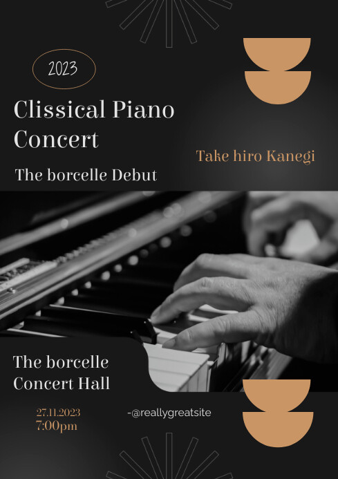 Piano Template | PosterMyWall