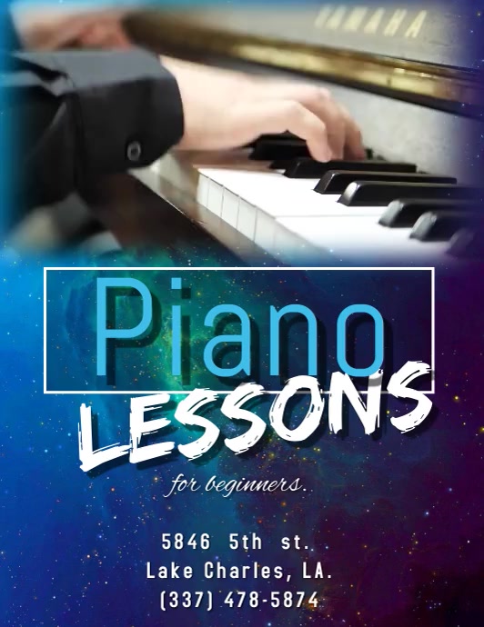 Music Lessons Design piano lessons Template | PosterMyWall