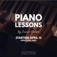 730 Piano Lessons Customizable Design Templates Postermywall