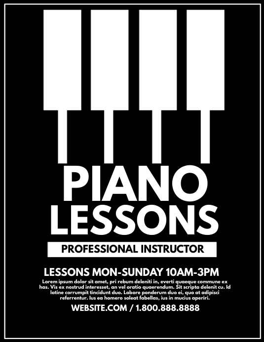 Piano Lesson Flyer Template Free Printable Word Searches Piano Lesson Flyer Template Free Printable Word Searches