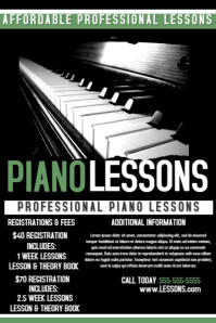 470 Piano Lessons Customizable Design Templates Postermywall