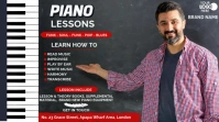 Piano lessons training YouTube Thumbnail template