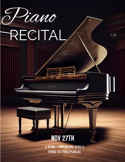 PIANO RECITAL Template | PosterMyWall