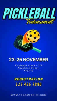 Pickelball Poster Historia de Instagram template