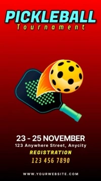 Pickelball Tournament Instagram Story template
