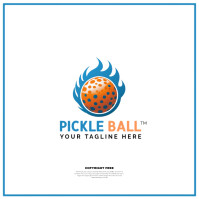 pickle ball Logo template