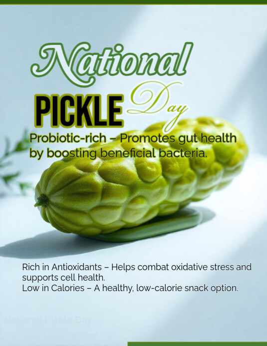 Pickle Day Flyer (US Letter) template