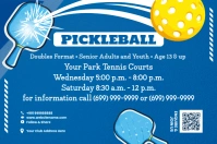 Pickleball Club Banner Template Ishidi elingu 4' × 6'