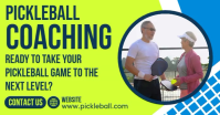 Pickleball Coaching Facebook Shared Image template