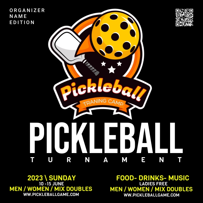 PICKLEBALL 方形(1:1) template