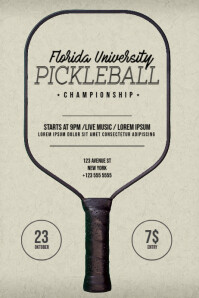 1 240 Pickleball Tournament Customizable Design Templates Postermywall
