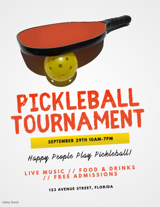 Pickleball Flyer Template Pamflet (VSA Brief)