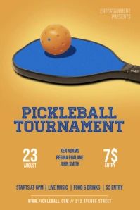 Pickleball Flyer Template Poster