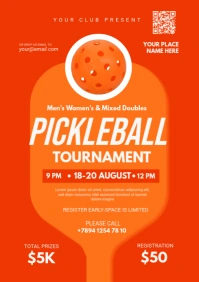 Pickleball Flyer Templates A3