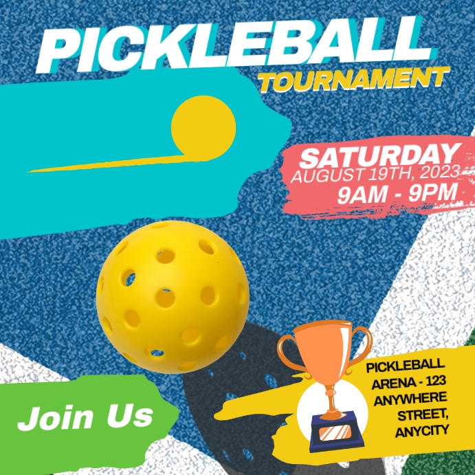 Pickleball Poster Template PosterMyWall