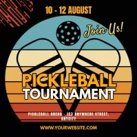 Pickleball Poster template