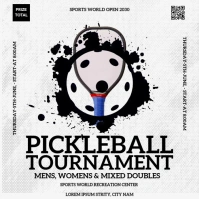 Pickleball posters Square (1:1) template