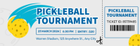 Pickleball Ticket Email Header template
