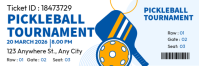 Pickleball Ticket Заголовок эл. почты template