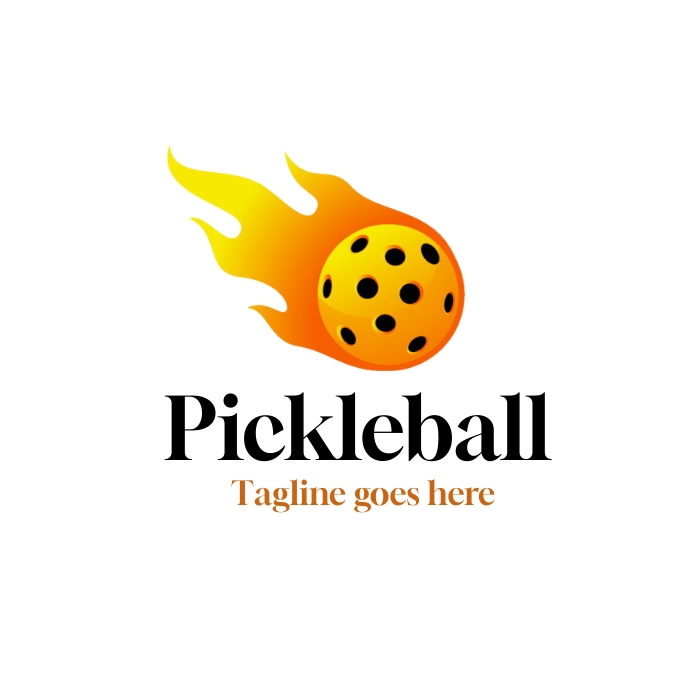 Pickleball tournament, pickleball logo (4) Logotyp template