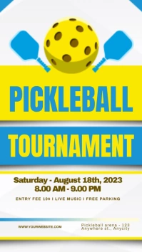 Pickleball Tournament Historia de Instagram template
