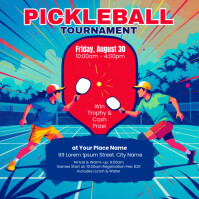 pickleball tournament Instagram Post template